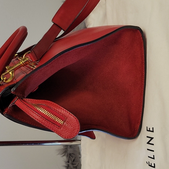 Celine Trapeze red leather 2.way - Picture 9 of 17